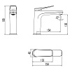 Смеситель для раковины Lemark Bronx LM3737GM графит