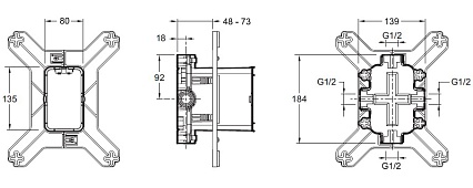 Система скрытого монтажа Jacob Delafon Modulo 98699D-NF