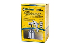 Краскораспылитель Partner с нижним металлическим бачком 1000 мл, 1,8 мм, 5 bar, 113-141 л/мин, присоединительная резьба 1/4 S-770S(7095)