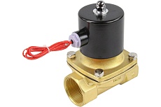 Электромагнитный клапан DN.ru двухходовой VS2W-100V-NC Ду20 Ру10 латунь, VITON 220B AC D130-01560