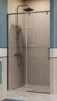 Душевая дверь BelBagno SOFT_CLOSE-1-BF-1-120-C-GM 120x200 прозрачная, оружейная сталь Душевая дверь BelBagno SOFT_CLOSE-1-BF-1-120-C-GM 120x200 прозрачная, оружейная сталь