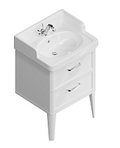 Мебель для ванной Kerama Marazzi Pompei New 60 см 2 ящика, белый глянцевый