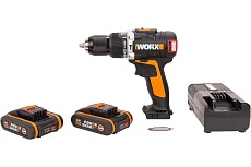 Бесщеточная аккумуляторная ударная дрель-шуруповерт Worx WX373