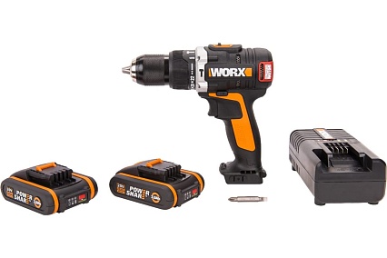 Бесщеточная аккумуляторная ударная дрель-шуруповерт Worx WX373