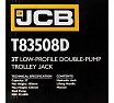 Подкатной гидравлический домкрат JCB 3 т, JCB-T83508 /D/(58063)