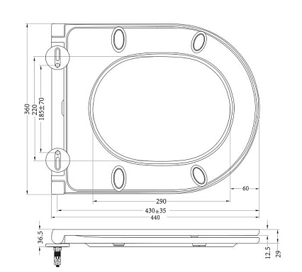 Крышка-сиденье BelBagno BB870SC с микролифтом