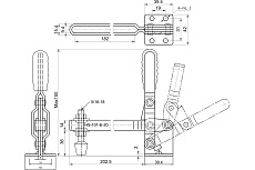 Зажим с вертикальной рукоятью HS CLAMP HS-101-E