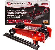 Домкрат подкатной гидравлический EVERFORCE 3т (h min 135мм, h max 460мм) EF-T830025(61854)