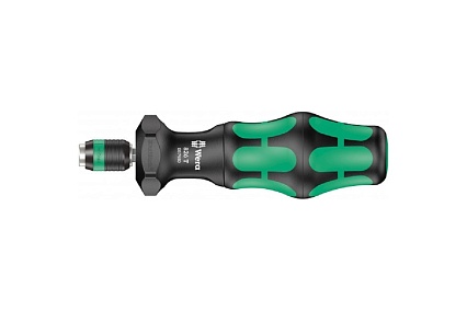 Ручка-держатель WERA 826 T Kraftform Turbo быстрозажимной патрон Rapidaptor, 1/4 x 146 мм WE-057480