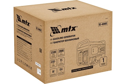 Генератор бензиновый MTX RS-4000E, 3,3 кВт, 230В, электростартер 946125