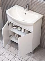 Мебель для ванной Vigo Wing 60 см напольная с дверцами, белый