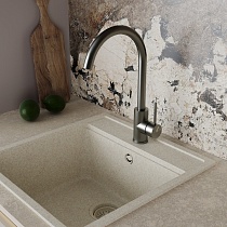 Смеситель для кухни Oliveeka OL-963002-BGM оружейный металл
