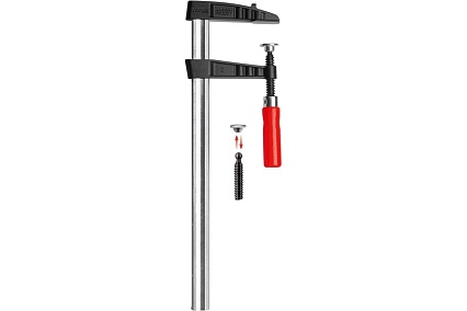 Чугунная струбцина BESSEY Tkpn50be 500/120, 6.5 кн, деревянная ручка, для высоких нагрузок BE-TKPN50BE