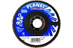 Круг лепестковый торцевой Planet-Venus z плоский 125x22.23 мм, Р80, цирконий Sait 41508