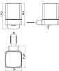 Дозатор жидкого мыла Emco Loft 0521 001 03 подвесной, хром