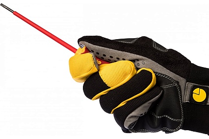 Диэлектрическая отвертка Felo Ergonic 3,0х0,5х100 плоская шлицевая 41303090