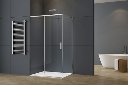 Душевой уголок Vincea Soft 2 VSR-3SO29010CL 100x90 хром, прозрачное