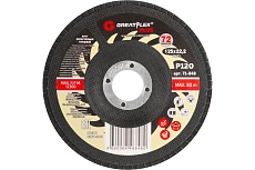 Круг лепестковый торцевой Plus 72 лепестка, 125x22.2 мм, P120 Greatflex 71-848