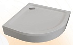 Поддон для душа Радомир Берген RD 80x80 белый, накладка хром 1-11-2-0-0-349
