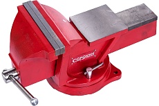 Слесарные поворотные тиски с наковальней Сорокин 1.918