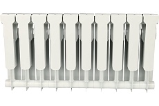 Биметаллический радиатор Rommer Profi BM 350 BI350-80-80-130 10 секций RAL9016 86632