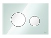 Кнопка смыва TECE Loop 9240651 стекло, мятный зеленый/белый