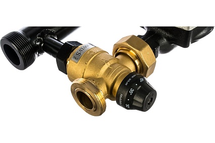 Насосно-смесительная группа Uni-Fitt DN25, с термосмесителем, с Grundfos UPSO 25-65 180, 491G2500