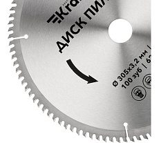 Диск пильный по дереву 305x32/30 мм, 100 зубьев Kranz KR-92-0136