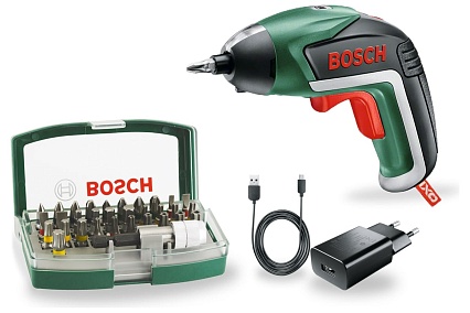 Аккумуляторная отвертка Bosch IXO V Bit Set 0.603.9A8.00S
