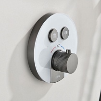 Душевой набор Black&White Gravity GH-9301-GM термостат, оружейная сталь