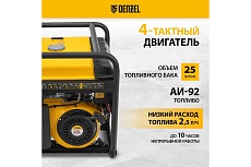 Генератор бензиновый Denzel PS 80 E-3, 6.6 кВт, 400 В, 25 л, электростартер 946954