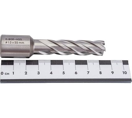 Сверло корончатое HSS по металлу (13х55/88 мм; Weldon 19) D.BOR CD-HSS-055-013-W