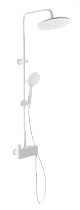 Душевая стойка Wonzon&Woghand Muse Corno WW-B3110-MW термостат, белый матовый