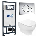 Комплект Weltwasser 10000006954 унитаз Erlenbach 004 GL-WT + инсталляция Marberg 507 + кнопка Mar 507 RD