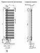 Полотенцесушитель электрический Zehnder Yucca Asymmetric YAER-130-50/RD Ral 9016 правосторонний