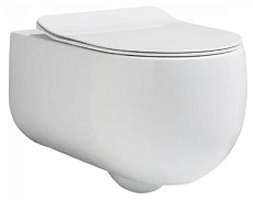 Подвесной унитаз Kerasan Flo 311130, безободковый, белый матовый
