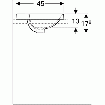 Раковина Geberit VariForm 55 см 500.720.01.2