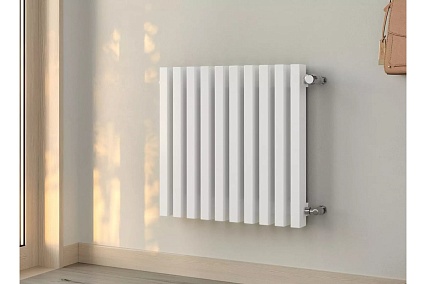 Вертикальный стальной радиатор GUARDO Retta 6P 500x580 мм, 12 секций, S=10м², нижнее правое подключение 6P-0500-12 NK-VER-R R9016(M)