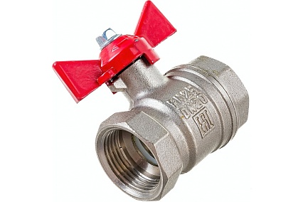 Латунный шаровой кран для воды Valfex OPTIMA 3/4" ВР/ВР бабочка VF.217.NLB1.034.Bir
