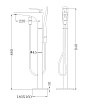 Напольный смеситель Abber Zeitlos AF8915W белый/хром