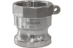 Камлок тип A TITAN LOCK серия EcoLine ниппель, внутренняя резьба BSP 1, AISI304, TL100ASS-EL