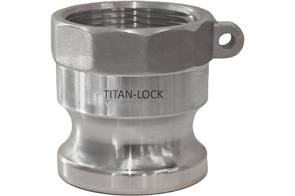 Камлок тип A TITAN LOCK серия EcoLine ниппель, внутренняя резьба BSP 1, AISI304, TL100ASS-EL