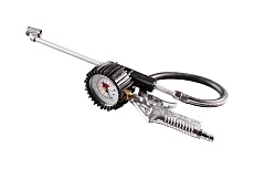 Пистолет для подкачки шин с манометром (диаметр 63мм, удлиненное сопло) Neo Tools 12-544