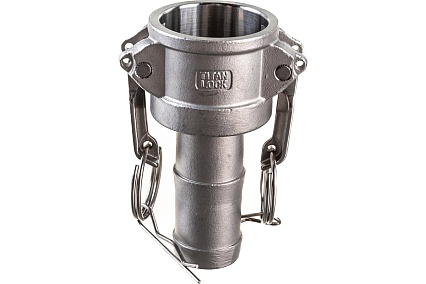 Камлок тип С (розетка с хвостовиком; 25 мм-1"; нержавеющая сталь) TITAN LOCK TL100CSS