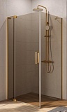Душевой уголок Cezares Slider SLIDER-AH-1-90-100/110-BR-BORO 90x100/110 бронзовое, брашированное золото