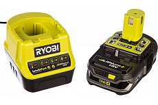 Набор Ryobi ONE+ RC18120-115 5133003357 аккумулятор (18 В; 1.5 А*ч; Li-Ion) и зарядное устройство RC18120