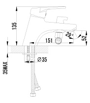 Смеситель на борт ванны Lemark Luna LM4115C