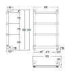 Полотенцесушитель электрический Margaroli Sole 5424704NONB 57x66 черный матовый