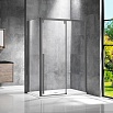 Душевой уголок Vincea Lugano VSR-1L9013CLGM-1 130x90 вороненая сталь, прозрачный