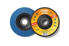 Круг лепестковый выпуклый ABRASIVE Optima 125x22 мм, P80, 10 шт Grovers 1О21252280